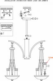 Подвесная люстра Odeon Light Efa  - 2